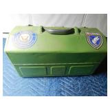 Metal tackle box of tackle