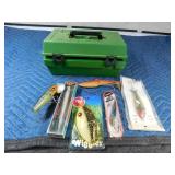 6 Muskey lures in a Remington case