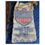 8lbs #6 lead shot, 2 gun locks, and clay pigeon thrower