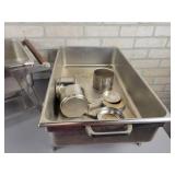 (2) Commercial Chaffing Dishes (20" x 12") - No Covers - NO SHIPPING