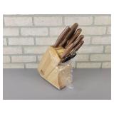 Chicago Cutlery Knife Set in Wood Block - Unused - Missing (2) Knives