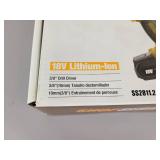 New Shop Series Cordless 3/8" Drill Driver with Battery and Charger - Sealed Box