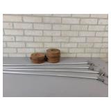 Sportcraft Shuffleboard Set with (4) Poles and (8) Discs - NO SHIPPING