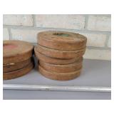 Sportcraft Shuffleboard Set with (4) Poles and (8) Discs - NO SHIPPING