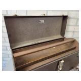 Vintage Steel Kennedy Toolbox and Antique Tools - NO SHIPPING