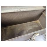 Vintage Steel Kennedy Toolbox and Antique Tools - NO SHIPPING