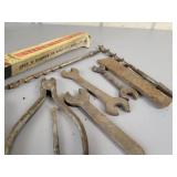 Vintage Steel CRAFTSMAN Toolbox and Antique Tools - NO SHIPPING