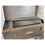 Vintage Steel CRAFTSMAN Toolbox and Antique Tools - NO SHIPPING