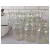 (8) Wide Mouth Quart Mason Jars, (12) Pint Mason Jars and More - NO SHIPPING