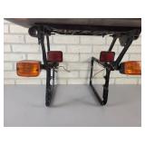 Vintage KRAUSER Motorcycle "Trunk" with Mount and Windshield - NOS HIPPING