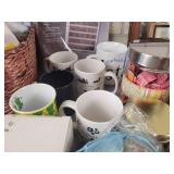 Large Lot of Mugs, frames and Décor - Most appear New - NO SHIPPING