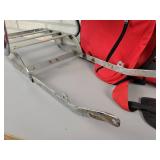 Vintage Motorcycle Backrest and Luggage Rack + Rolling Duffel Bag - NO SHIPPING