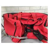 Vintage Motorcycle Backrest and Luggage Rack + Rolling Duffel Bag - NO SHIPPING