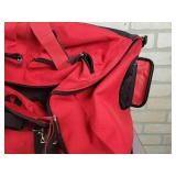 Vintage Motorcycle Backrest and Luggage Rack + Rolling Duffel Bag - NO SHIPPING