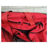 Vintage Motorcycle Backrest and Luggage Rack + Rolling Duffel Bag - NO SHIPPING