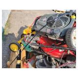 Pallet of Parts Lawnmowers and Weed Trimmer - NO SHIPPING