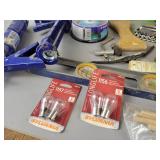 Lot of Assorted Hand Tools, Hickory Hatchet Handle, Stapler and More - NO SHIPPING