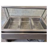Seco-Matic 3-Pan Hot Food Serving Counter - Model No. DME-3PTS, 220V 1ph - Good Working Condition - NO SHIPPING