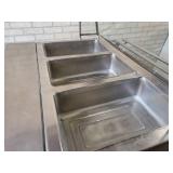 Seco-Matic 3-Pan Hot Food Serving Counter - Model No. DME-3PTS, 220V 1ph - Good Working Condition - NO SHIPPING