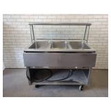 Seco-Matic 3-Pan Hot Food Serving Counter - Model No. DME-3PTS, 220V 1ph - Good Working Condition - NO SHIPPING