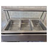 Seco-Matic 3-Pan Hot Food Serving Counter - Model No. DME-3PTS, 220V 1ph - Good Working Condition - NO SHIPPING