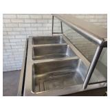 Seco-Matic 3-Pan Hot Food Serving Counter - Model No. DME-3PTS, 220V 1ph - Good Working Condition - NO SHIPPING
