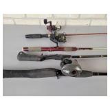 Daiwa BW2L Baitcast Rod & Reel, (2) Quantum Spincast Rods & Reels and Daiwa Rod - NO SHIPPING