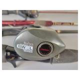 Daiwa BW2L Baitcast Rod & Reel, (2) Quantum Spincast Rods & Reels and Daiwa Rod - NO SHIPPING