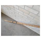 Antique Homemade Cane Fishing Pole - Approx. 128" Long - NO SHIPPING