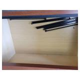 (2) Wood Lateral Rolling File Cabinets with Soft Close Drawers - Approx. 30" x 22" x 29" Tall Each - NO SHIPPING