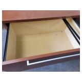 (2) Wood Lateral Rolling File Cabinets with Soft Close Drawers - Approx. 30" x 22" x 29" Tall Each - NO SHIPPING