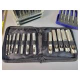 New 28-Piece Transfer Punch Set, Needle File Set, IRWIN Drill Bit Set and 12-Piece Hollow Punch Set