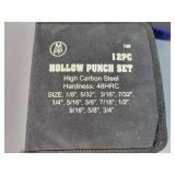 New 28-Piece Transfer Punch Set, Needle File Set, IRWIN Drill Bit Set and 12-Piece Hollow Punch Set