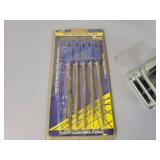 New 28-Piece Transfer Punch Set, Needle File Set, IRWIN Drill Bit Set and 12-Piece Hollow Punch Set