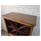 Beautiful Wood Wine Cabinet with Carved Claw Feet - Approx. 32" x 17" x 56" Tall - NO SHIPPING