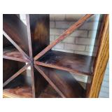 Beautiful Wood Wine Cabinet with Carved Claw Feet - Approx. 32" x 17" x 56" Tall - NO SHIPPING