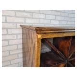 Beautiful Wood Wine Cabinet with Carved Claw Feet - Approx. 32" x 17" x 56" Tall - NO SHIPPING