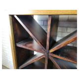 Beautiful Wood Wine Cabinet with Carved Claw Feet - Approx. 32" x 17" x 56" Tall - NO SHIPPING