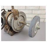 Single 6" Bench Grinder with Light - Tested and Works - NO SHIPPING