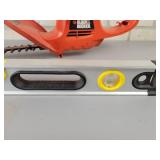 Stanley FatMax 24" Aluminum Level and 16" Black & Decker electric Hedge Trimmer (Works) - NO SHIPPING