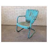 Vintage Metal Patio Chair - NO SHIPPING