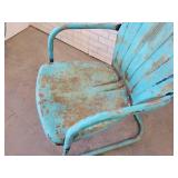 Vintage Metal Patio Chair - NO SHIPPING