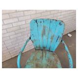 Vintage Metal Patio Chair - NO SHIPPING