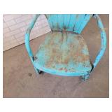 Vintage Metal Patio Chair - NO SHIPPING