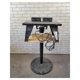 RYOBI Router Table on Custom stand with Black & Decker 1hp Router - Tested and works - NO SHIPPING