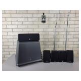 BOSTON Home Theater Speaker System with Subwoofer, Center Speaker, (4) Surround Speakers and (2) Speaker Stands - NO SHIPPING