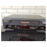 SONY STR-DG720 Audio Receiver, Cables and SAMTRON Model SV-C40 4-Head VCR