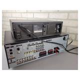 SONY STR-DG720 Audio Receiver, Cables and SAMTRON Model SV-C40 4-Head VCR