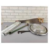 Warranted Superior Hand Saw, Light, Wrenches and Hubcap - NO SHIPPING