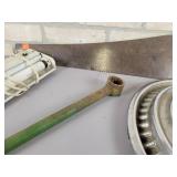 Warranted Superior Hand Saw, Light, Wrenches and Hubcap - NO SHIPPING